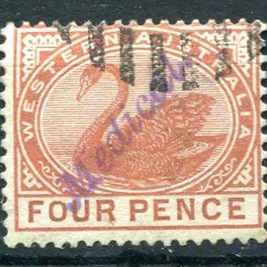 1890 4d chestnut, Crown/CA wmk, perf. 14. Superb ...