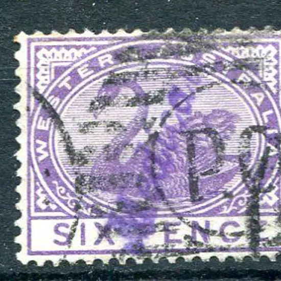 1897 6d violet, Crown/CA wmk, perf. 14. Used with ...