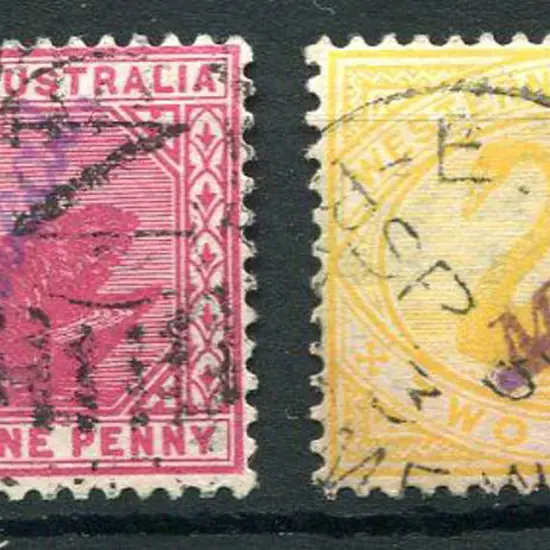 1898/1907 1d carmine, W Crown A wmk, perf. 14 F/U ...