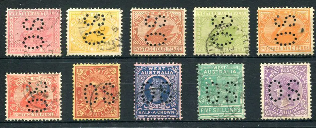 1902/17 1d red (ACSC W46Hb), 2d yellow (ACSC ... Image 1++