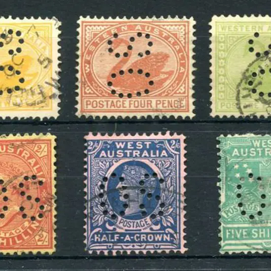 1902/17 1d red (ACSC W46Hb), 2d yellow (ACSC ...