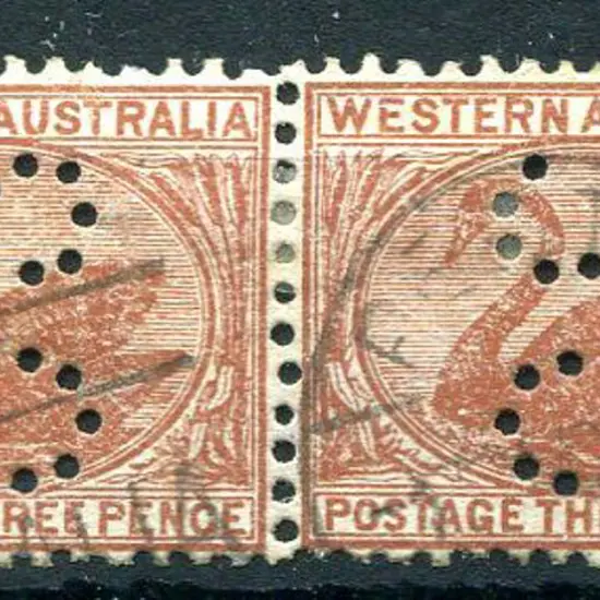 1912 3d dull orange-brown with Crown over double ...