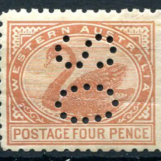 1905 4d yellow-brown, perf. 11, perfined "OS". MH ...