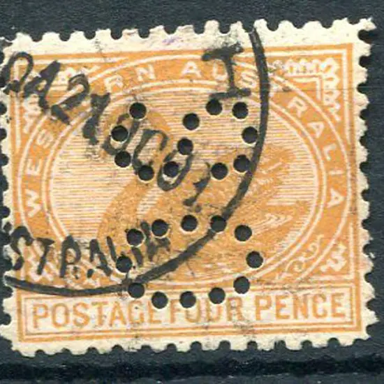 1905 4d pale chestnut, perf. 11, perfined "OS". ...