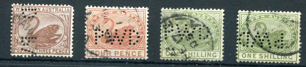 1888/93 3d pale brown "PWD" vert reading ... Image 1++