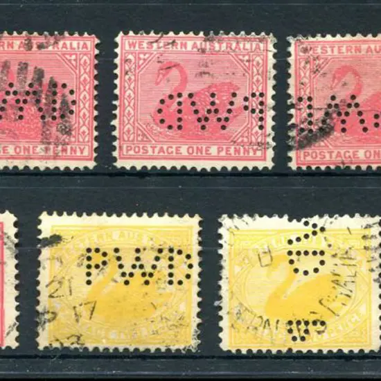 1902/11 1d carmine-rose (SG 117) in 6 different ...