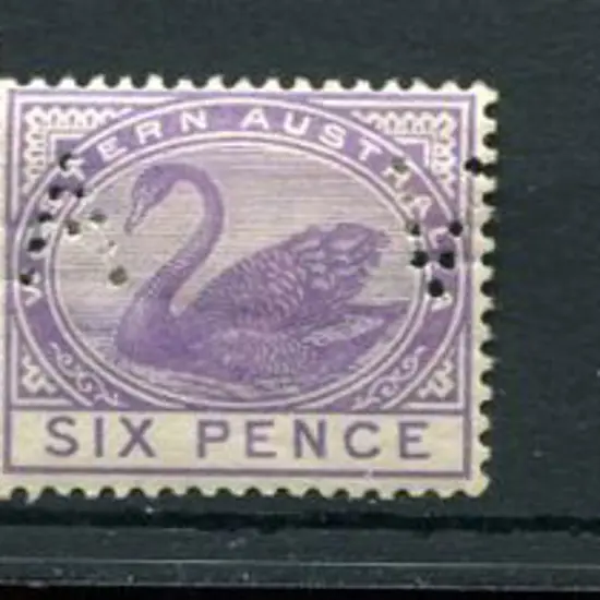 1885/99 4d chestnut with perfin at left, MUH (SG ...