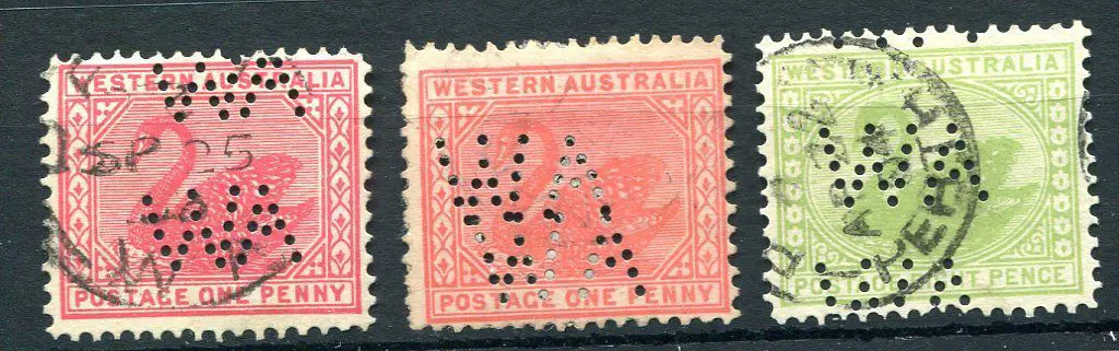 1902/11 1d carmine-rose in 2 shades (SG 117) & 8d ... Image 1++