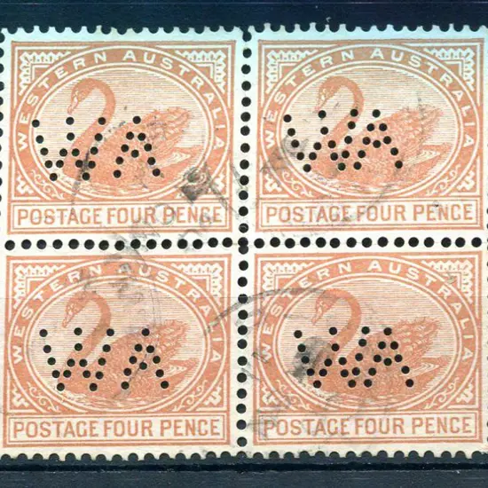 1903 4d chestnut, double lined V/Crown wmk, perf. ...