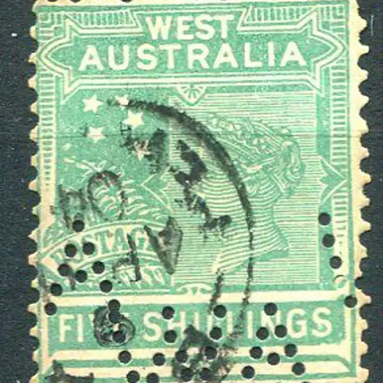 1902 5/- emerald-green, V/Crown wmk, perf. 12½. ...