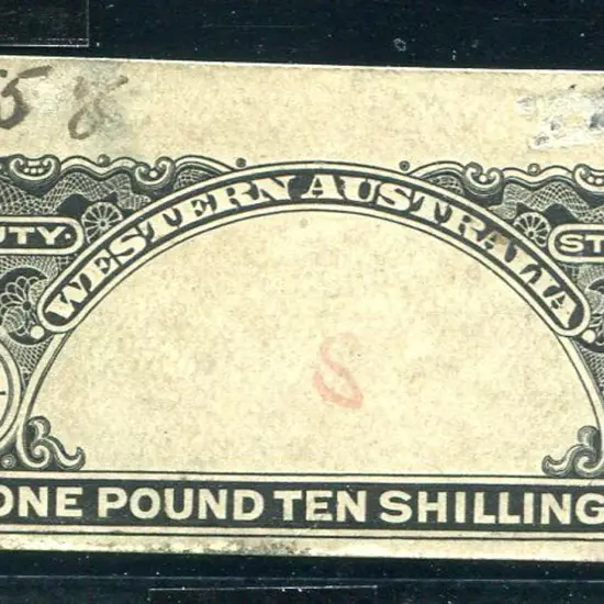 £1, 10/- "ONE POUND TEN SHILLINGS" Die proof in ...