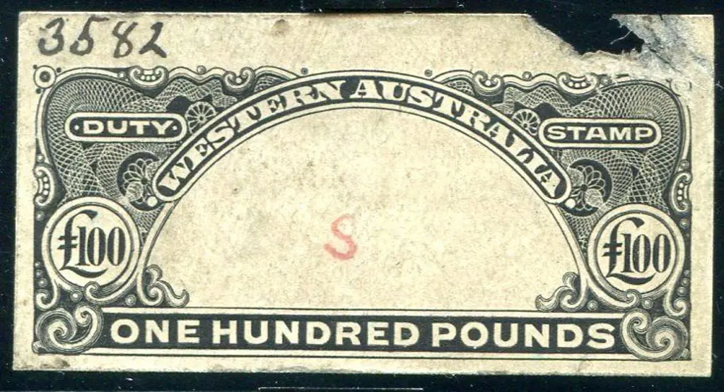 £100 "ONE HUNDRED POUNDS" Die proof in black. ... Image 1++