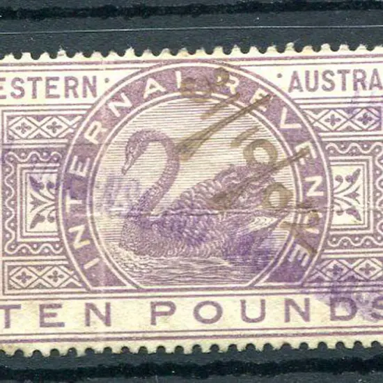 1881 £10 Internal Revenue, fine fiscally used ...