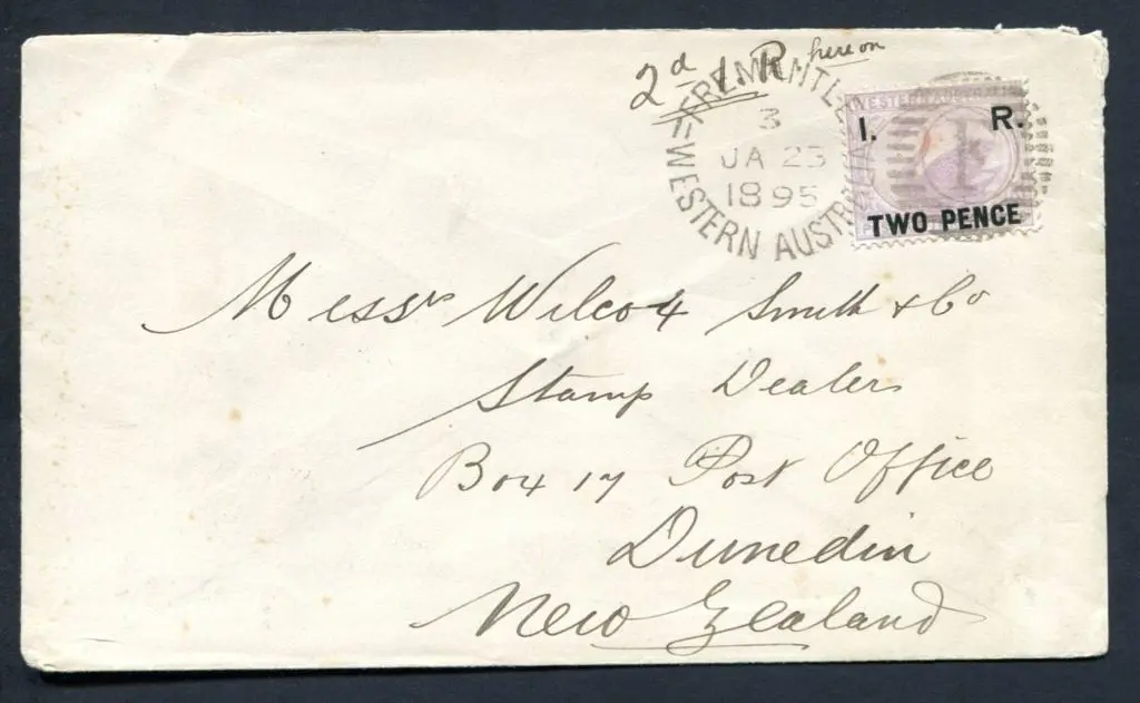 1881 unissued 3d lilac swan with "I.R." ovpts incl ... Image 1++
