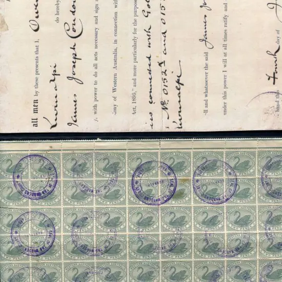 1896 (4th July) Dated Court document appearing to ...