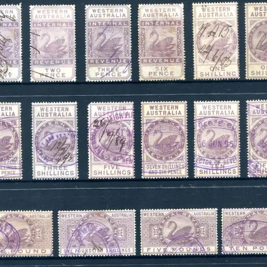1896 Internal Revenues, Crown over CA wmk with ...