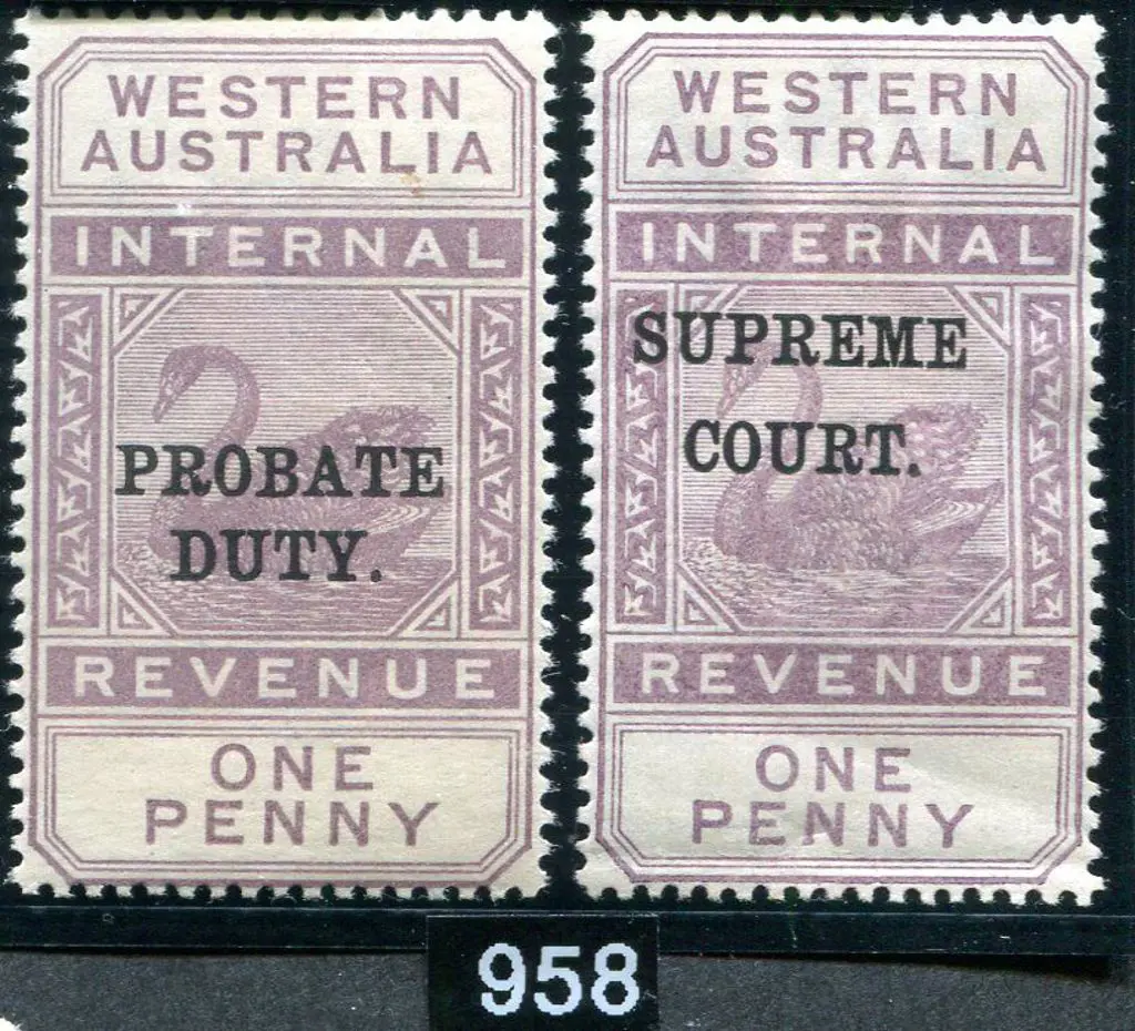 1897 1d Internal Revenue, W Crown A wmk, ovptd ... Image 1++