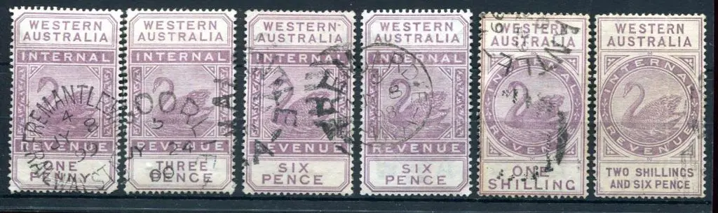 1897/1903 Internal Revenues, W crown A wmk. ... Image 1++