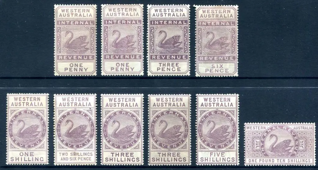 1897/1903 Internal Revenues, W crown A wmk. Mint ... Image 1++