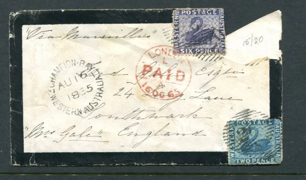 1865 (18th Aug) Proving cover for the 15 bar "20" ... Image 1++