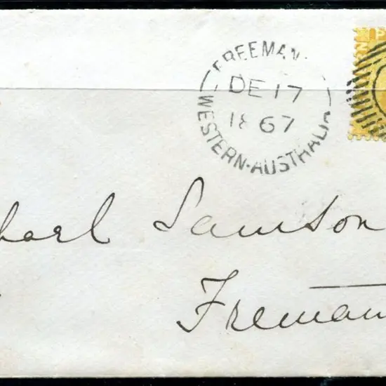 1867 (17th Dec) Proving cover tying numeral ...