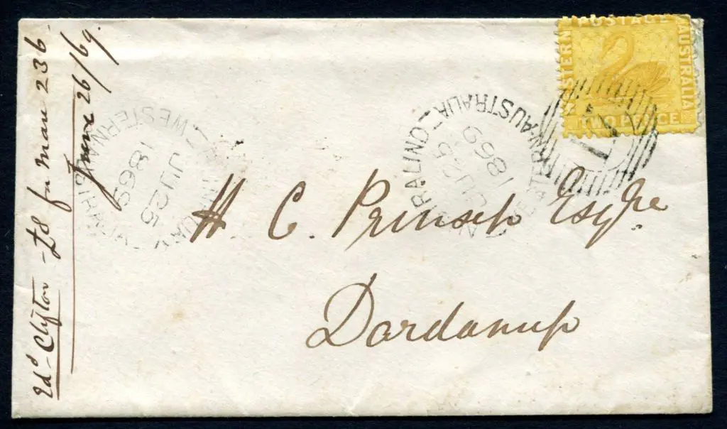 1869 (25th July) Proving cover tying 15 bar "17" ... Image 1++