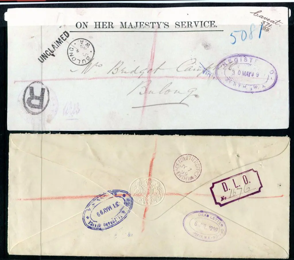 1899 (30th May) Registered Office of Titles ... Image 1++