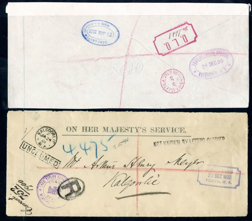 1900 (22nd Dec) OHMS Land Titles Department ... Image 1++