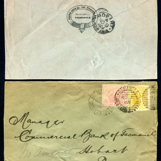 1904 (2nd Nov) Fremantle to Hobart "Frank Cadd & ...