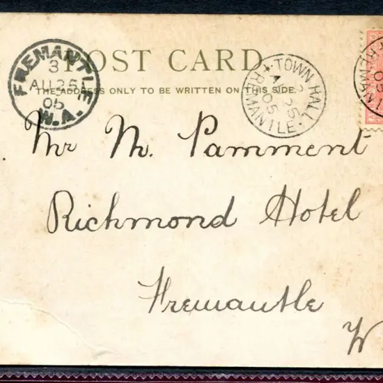 1905 (25th Aug) "Melville Water, Swan River from ...