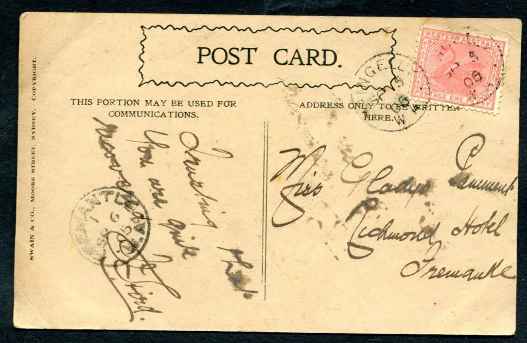 1905 (5th Sept) "The Gingalee" cartoon postcard ... Image 1++