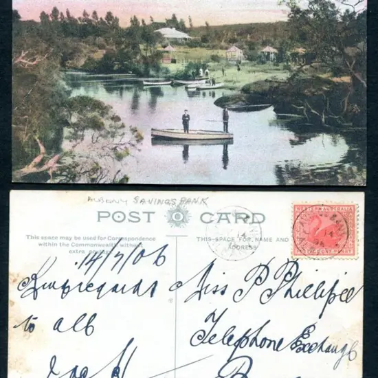 1906 (14th July) "Tea Rooms, King River, Albany ...
