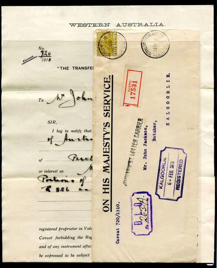 1910 (11th August) Registered, Unclaimed & ... Image 1++
