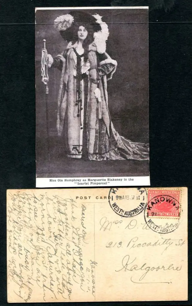 1911 (13th Jan) "Mis Ola Humphrey as Marguerite ... Image 1++