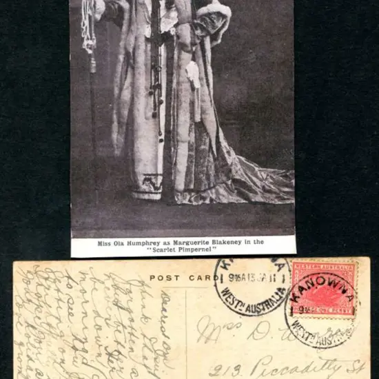 1911 (13th Jan) "Mis Ola Humphrey as Marguerite ...