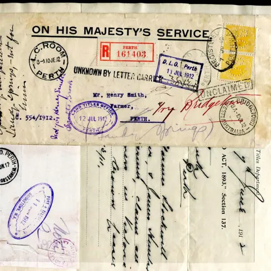 1912 (10th June) Interesting Land Titles Office on ...
