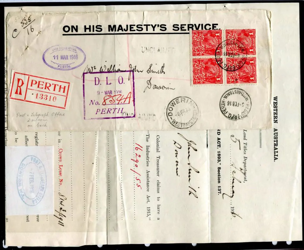 1916 (5th Feb) "On His Majesty's Service" ... Image 1++