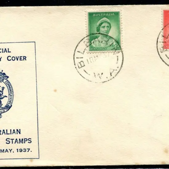 1937 (10th May) Australia Post Official 1d green ...