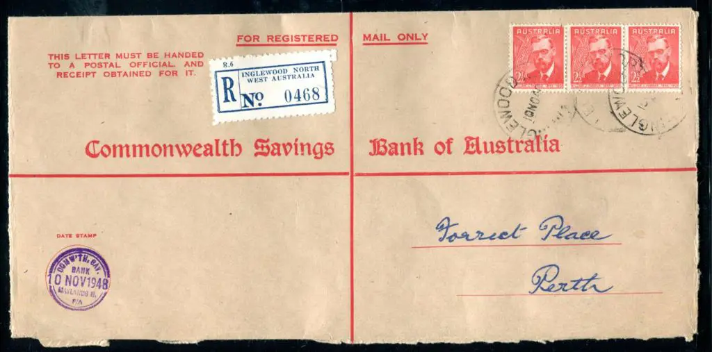 1948 (10th Nov) Registered Commonwealth Savings ... Image 1++