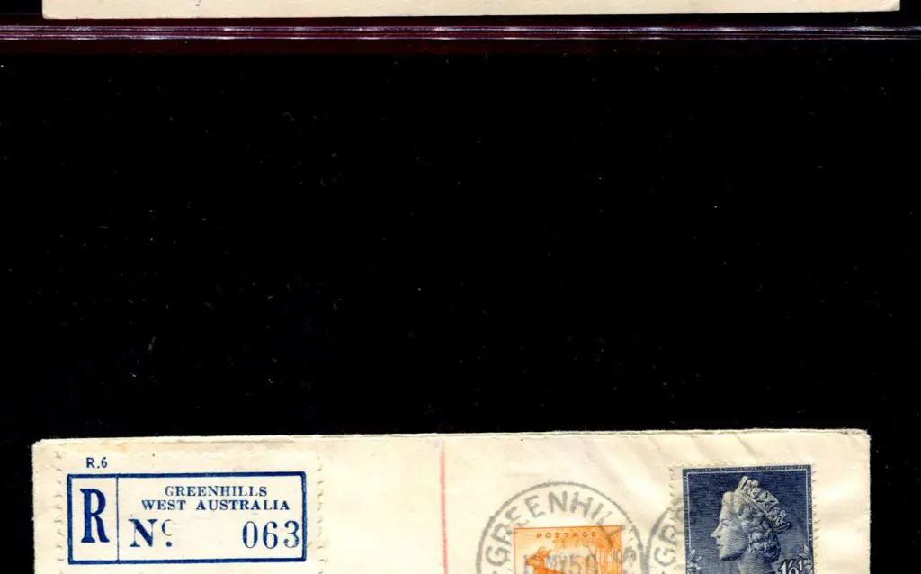 1958 (12th May) Registered cover from Greenhills ... Image 1++