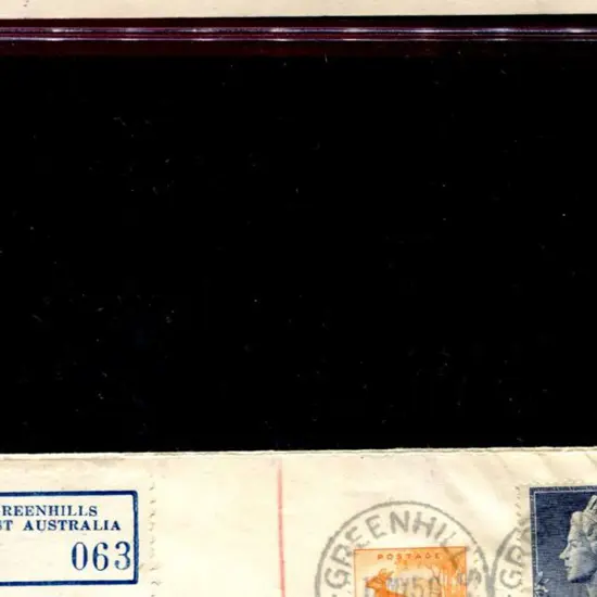 1958 (12th May) Registered cover from Greenhills ...