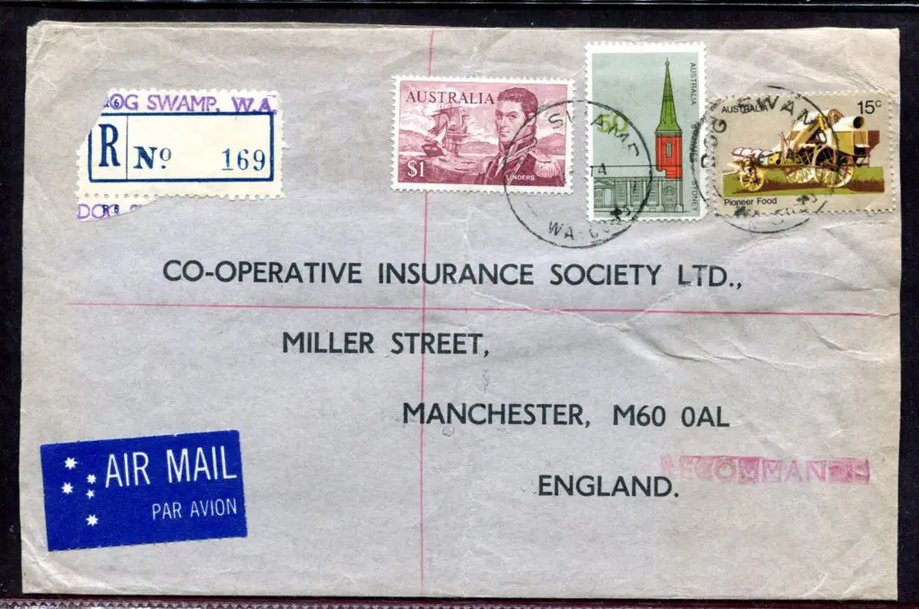 1974 (11th Feb) Registered Airmail cover with "DOG ... Image 1++