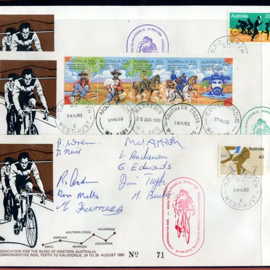 1980 (24th Aug) set of 3 illust commem covers for ...