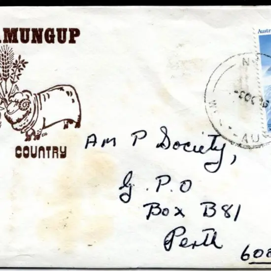 1986 (8th Oct) "Jerramungup, Wool Country" sheep ...