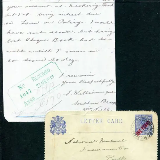 1912 "ONE PENNY" surcharge in red on 2d fine used ...