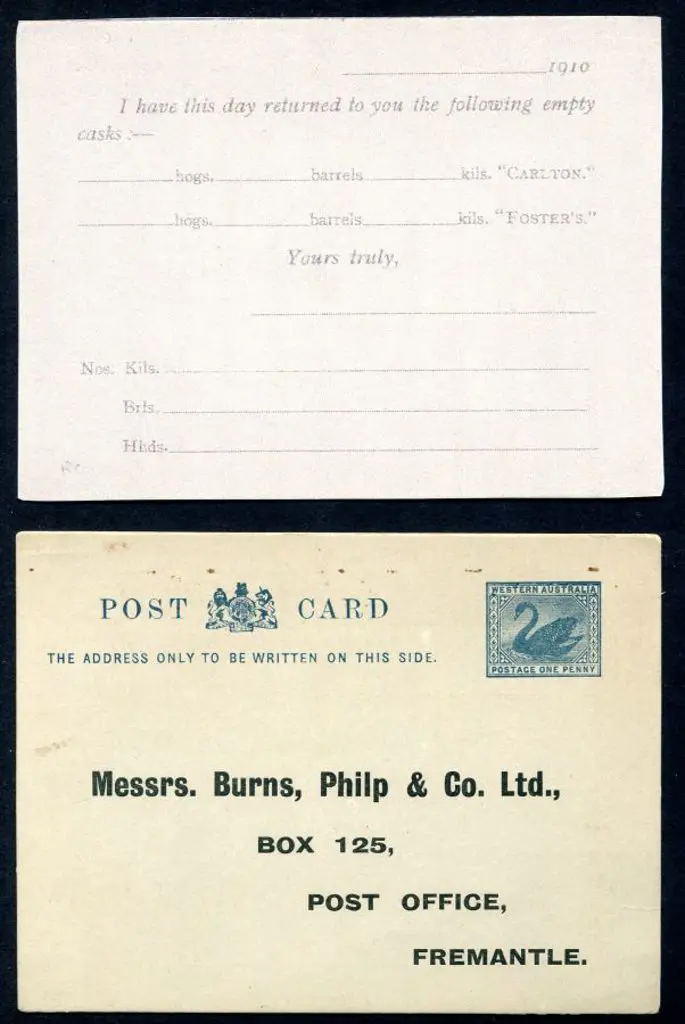 1910 1d steel blue (PC 17.1) printed to private ... Image 1++