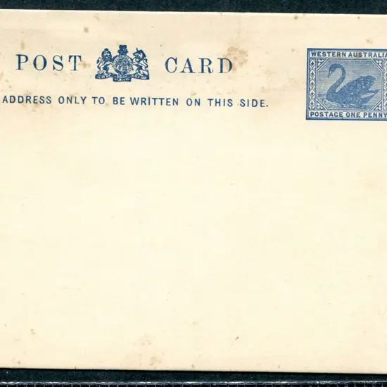 1910 1d steel blue (PC 17.1). Only 4896 delivered. ...