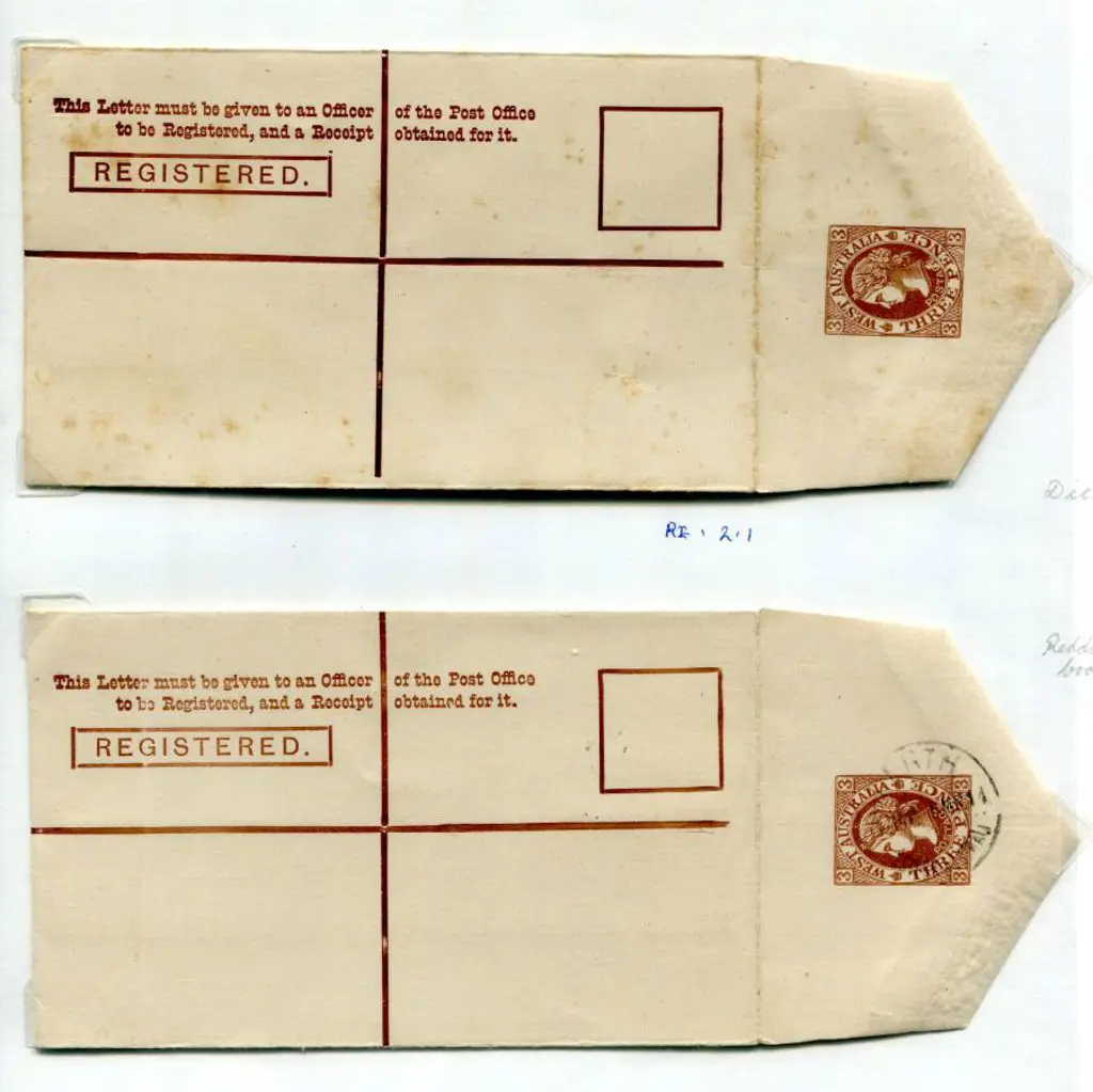 1903 8d stamp & text in brown RE 2.1 (1). One ... Image 1++
