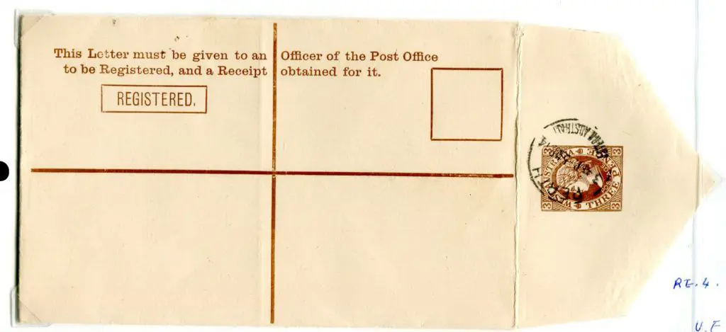 1906 3d stamp & text in brown. Cancelled to order ... Image 1++