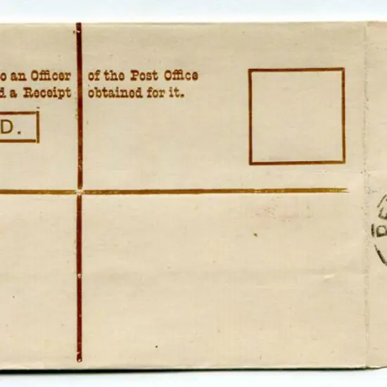 1910 3d red-brown stamp with ochre text cancelled ...